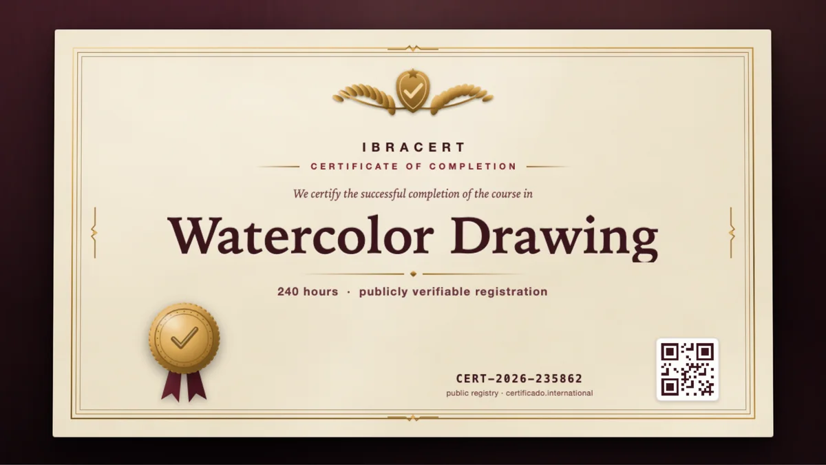 Cover of the Watercolor Drawing course