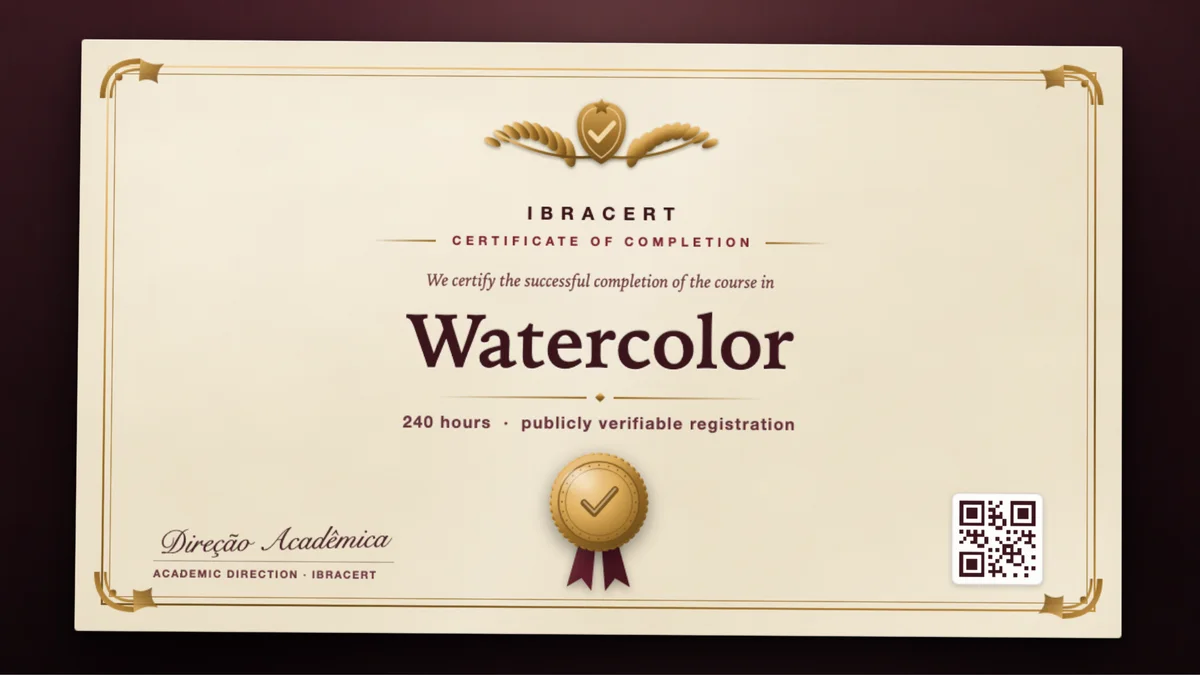 Cover of the Watercolor course