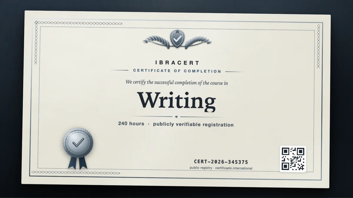 Cover of the Writing course