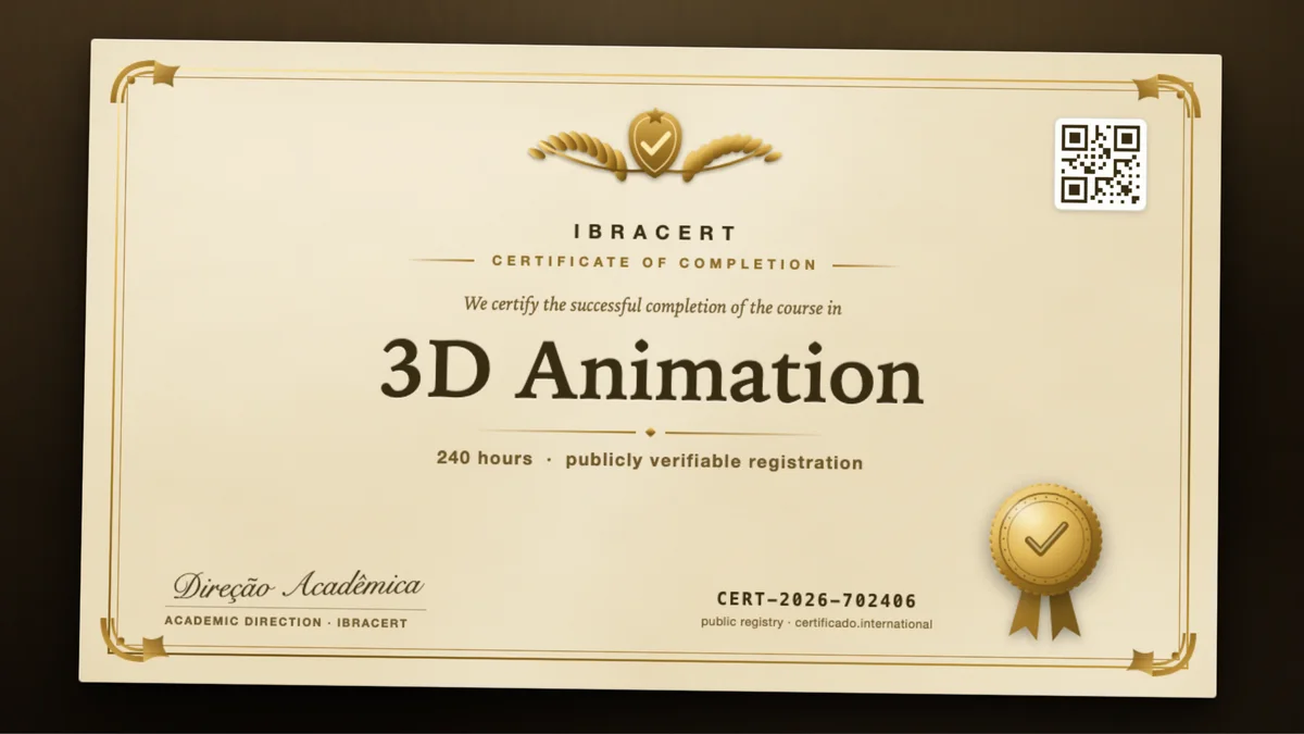 Cover of the 3D Animation course