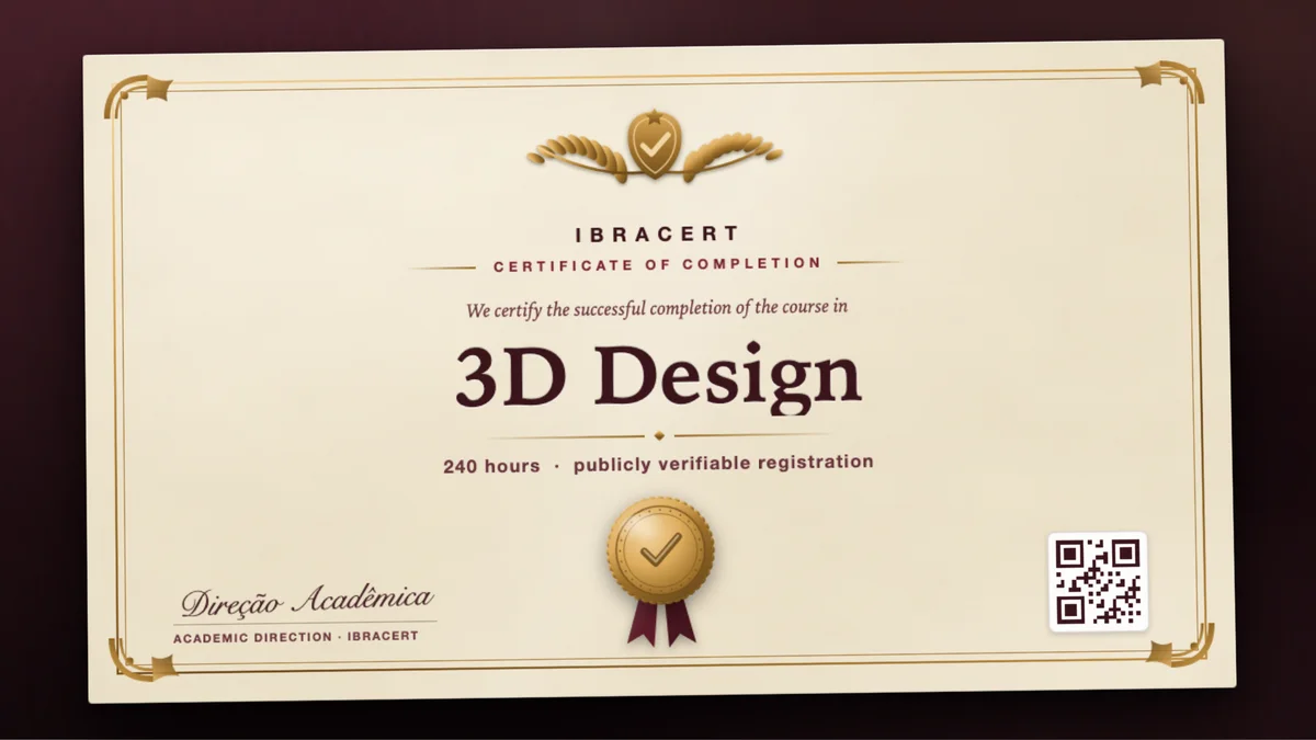 Cover of the 3D Design course