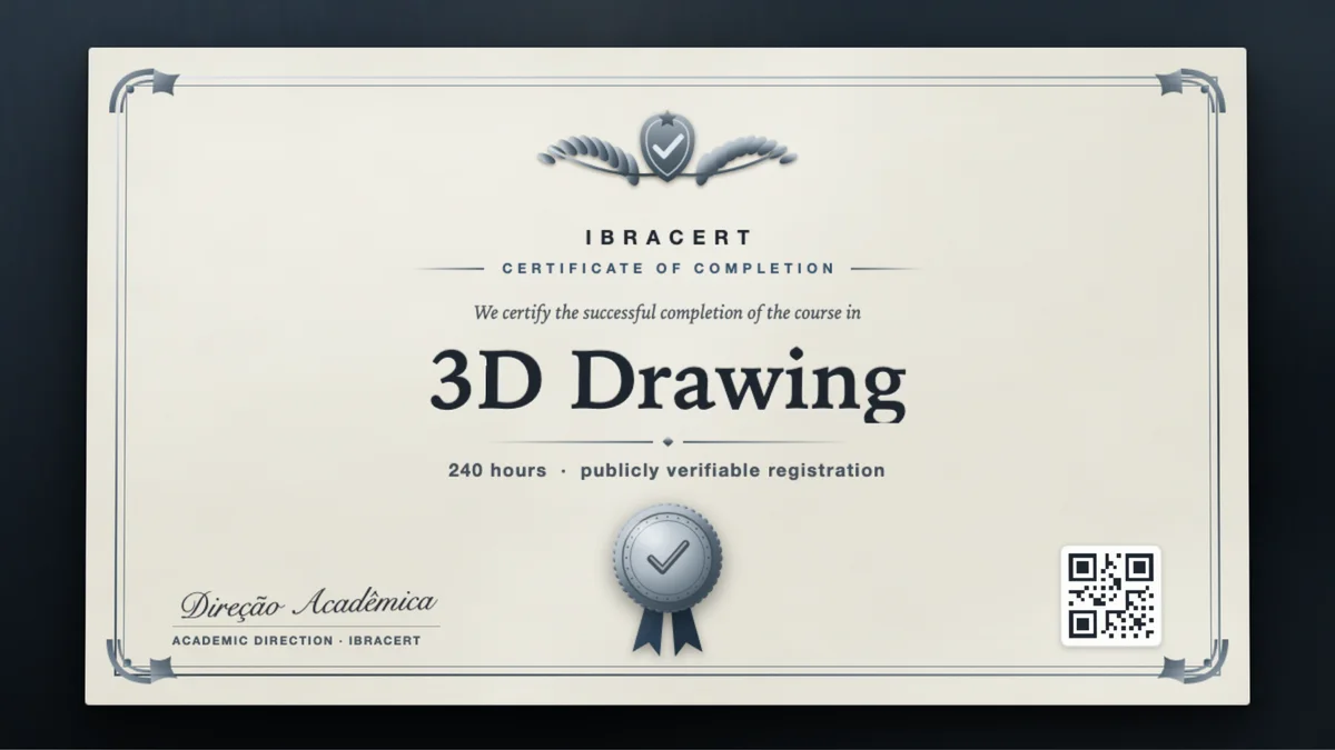 Cover of the 3D Drawing course