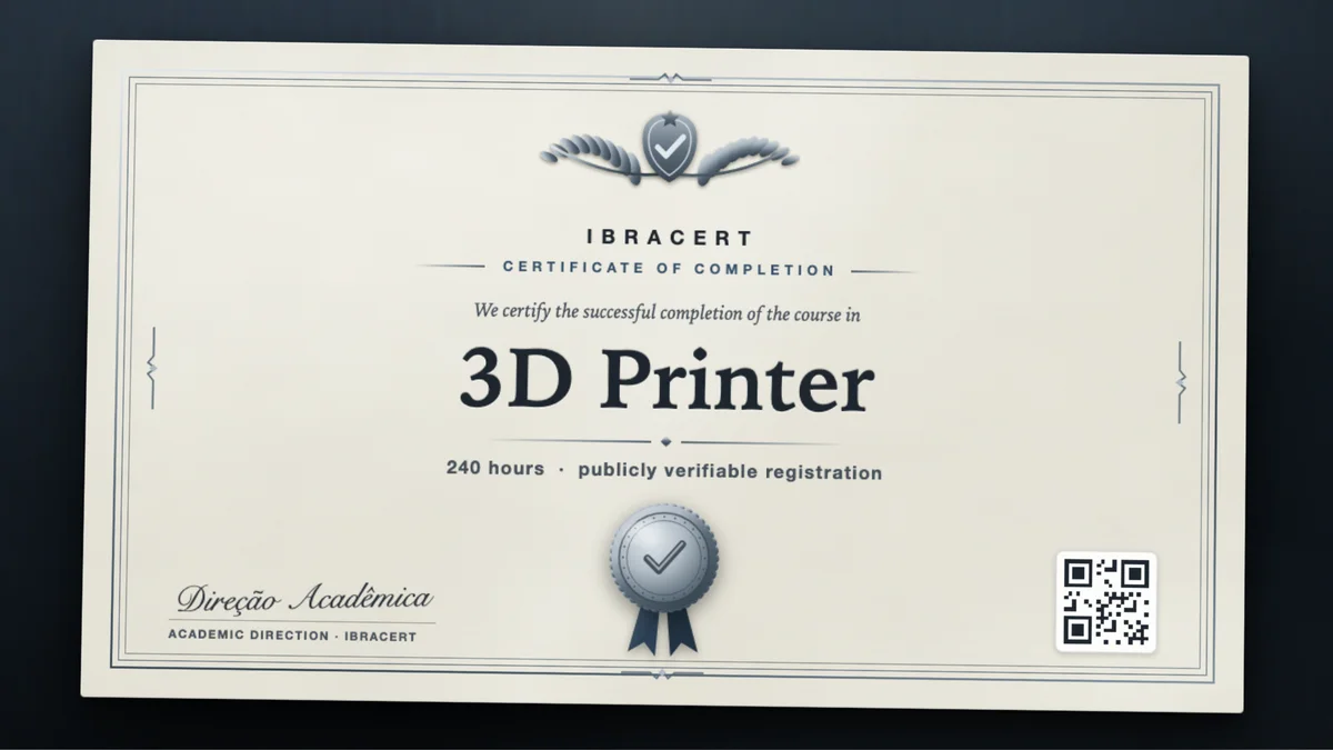 Cover of the 3D Printer course