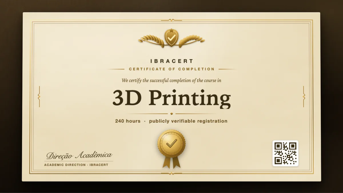 Cover of the 3D Printing course