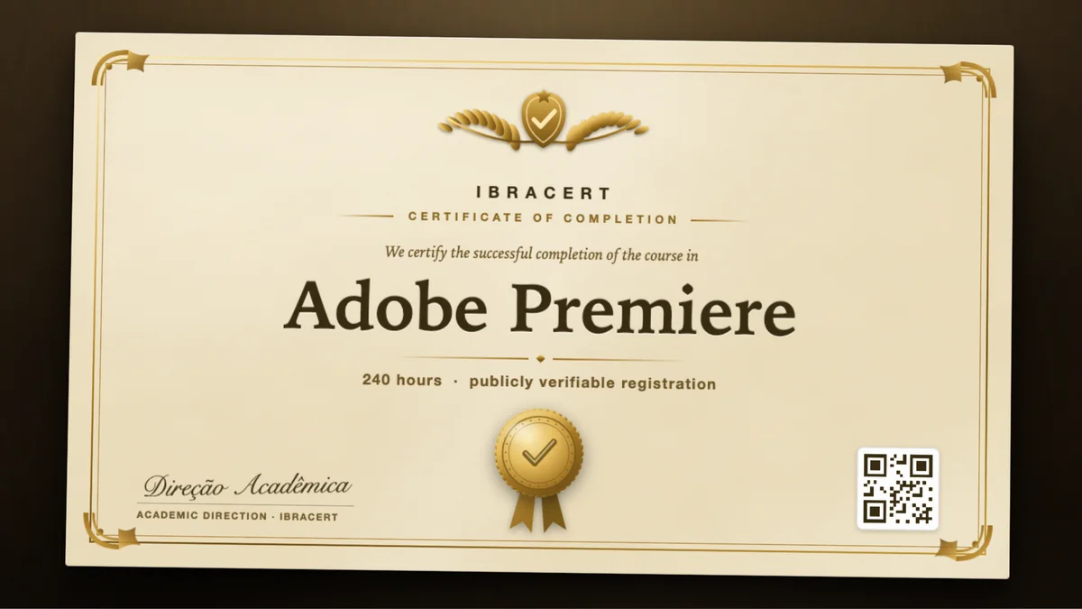 Cover of the Adobe Premiere course