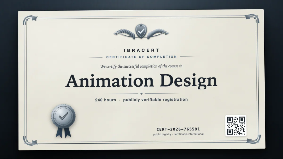 Cover of the Animation Design course
