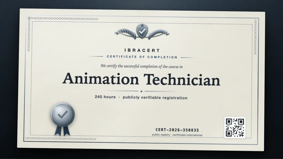 Cover of the Animation Technician course