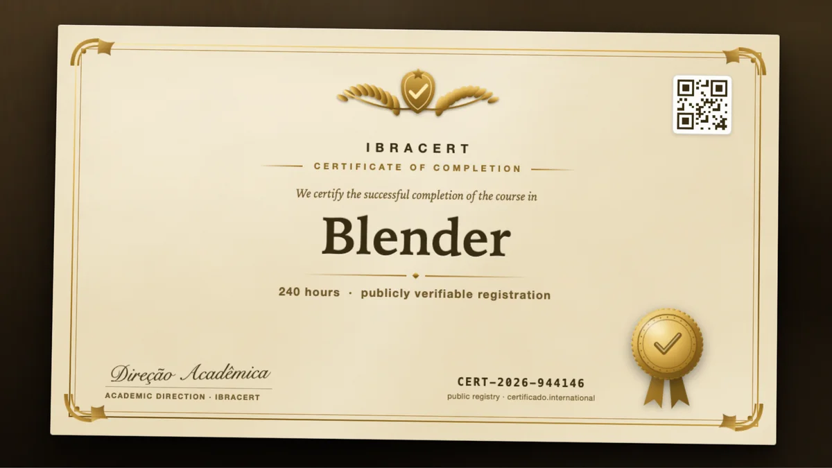 Cover of the Blender course