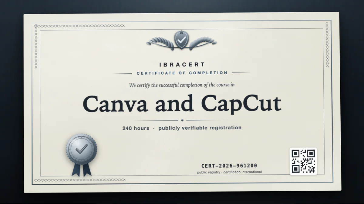 Cover of the Canva and CapCut course