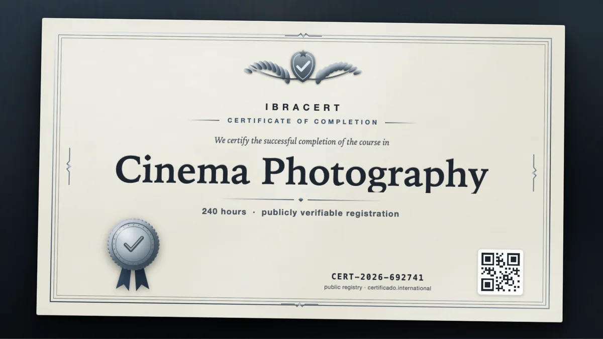 Cover of the Cinema Photography course