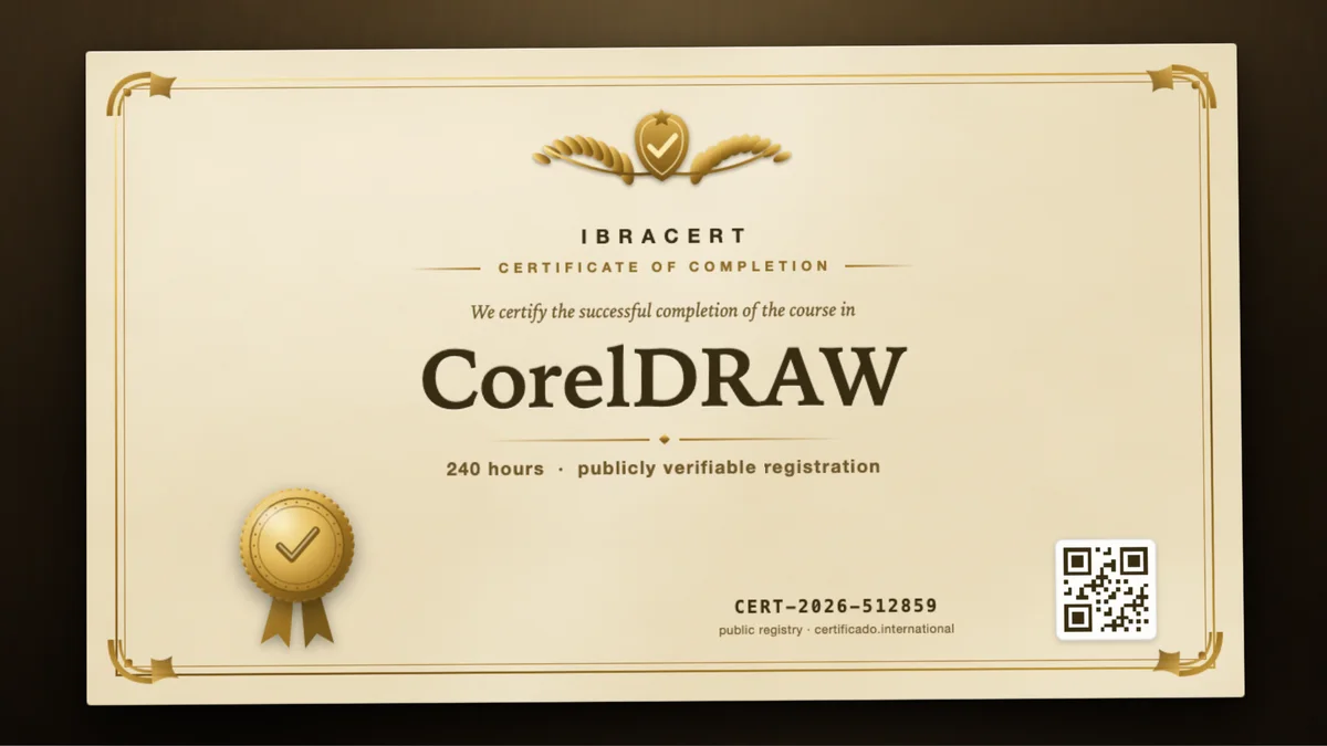 Cover of the CorelDRAW course