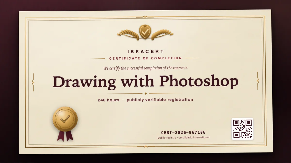 Cover of the Drawing with Photoshop course