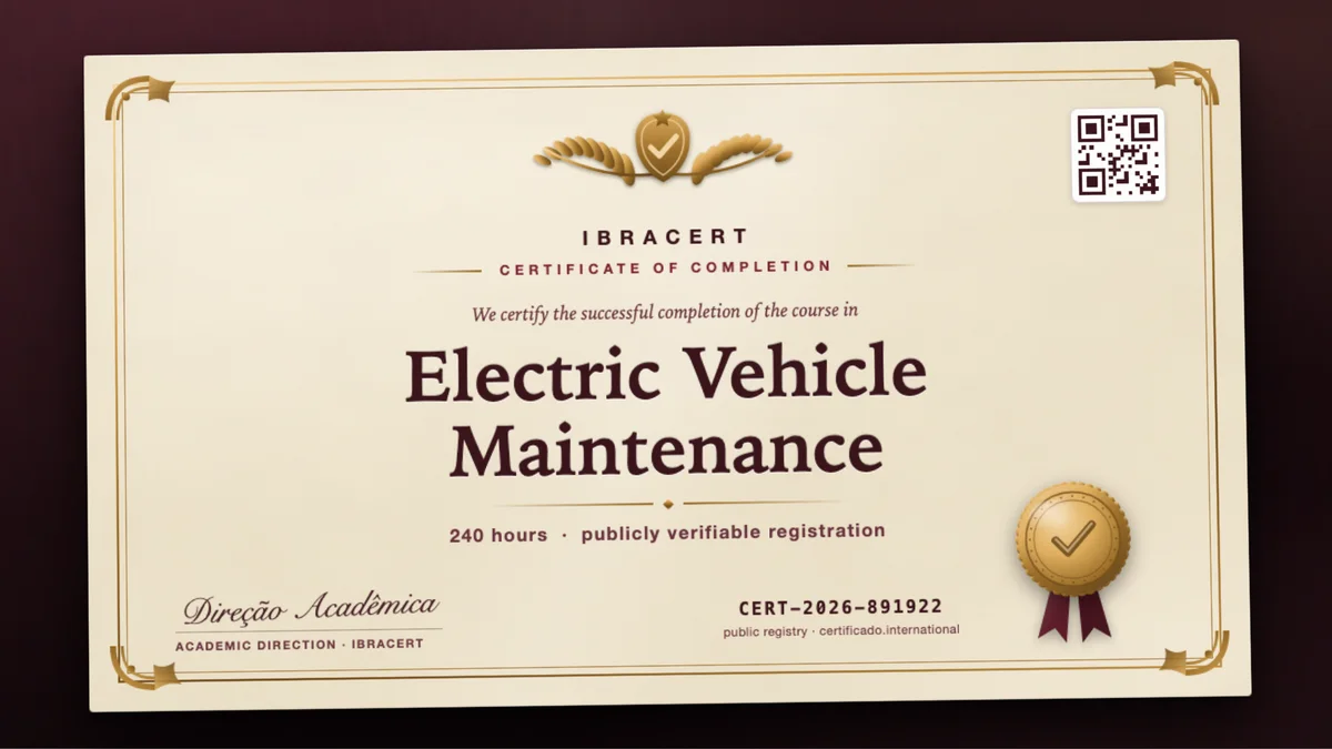 Cover of the Electric Vehicle Maintenance course