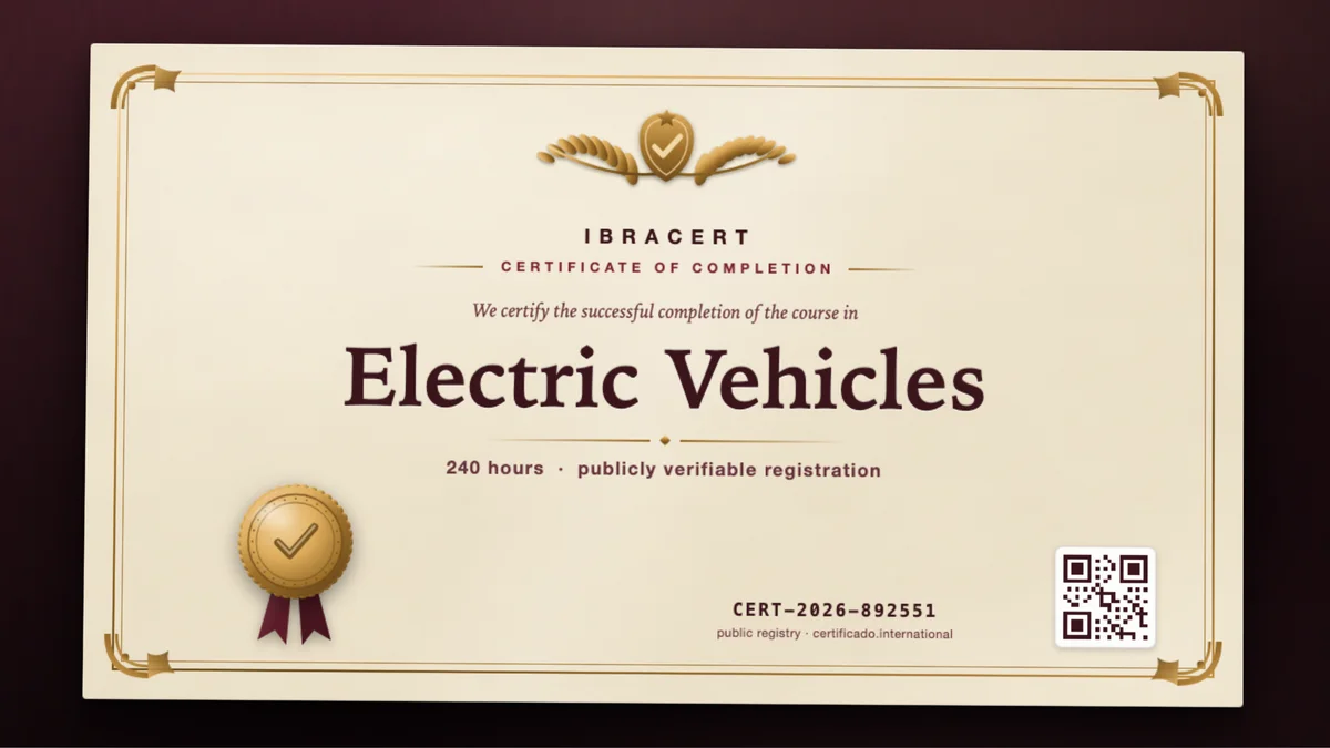 Cover of the Electric Vehicles course