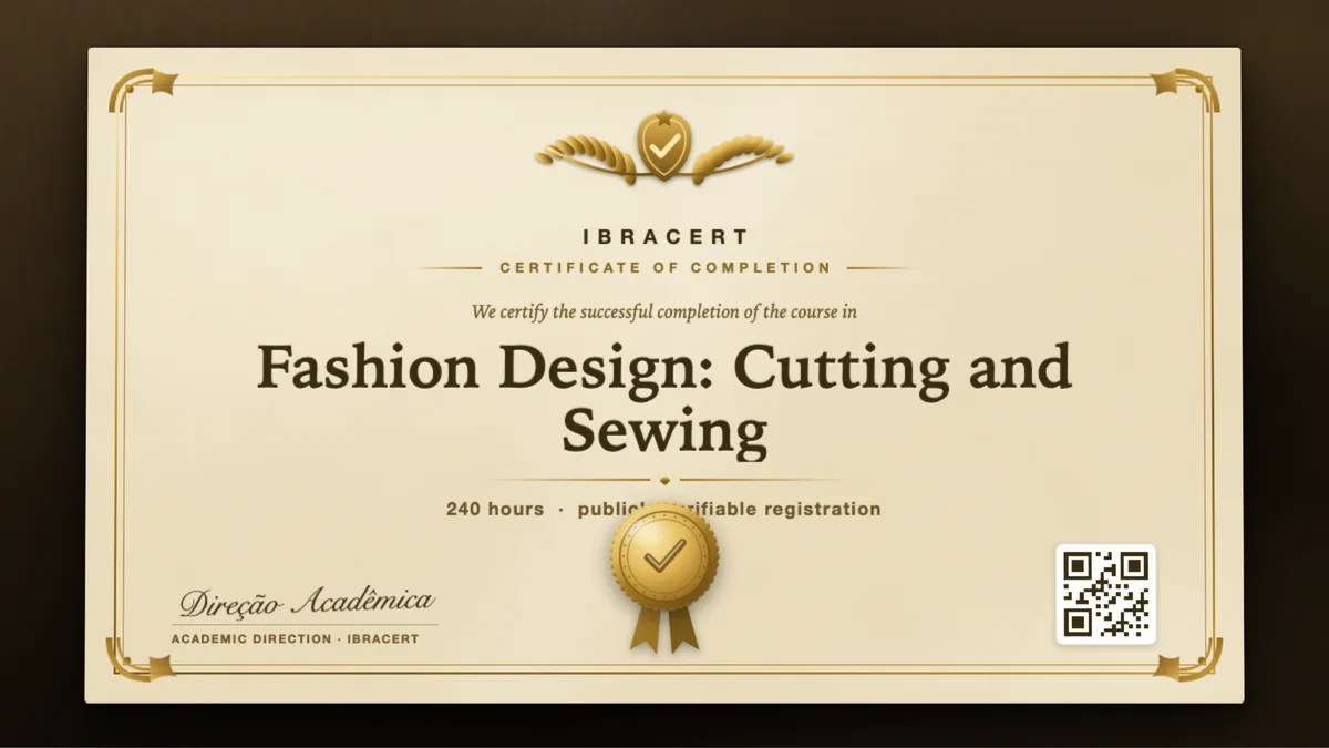 Cover of the Fashion Design: Cutting and Sewing course