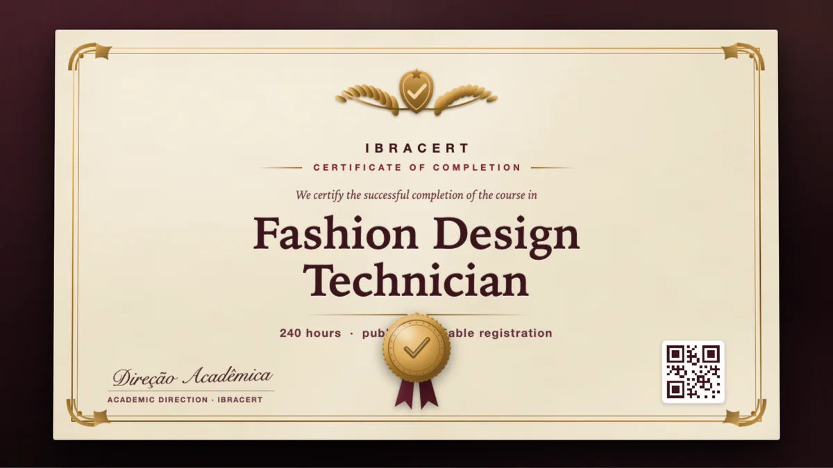 Cover of the Fashion Design Technician course