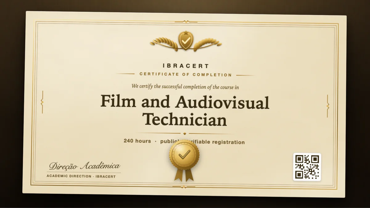 Cover of the Film and Audiovisual Technician course
