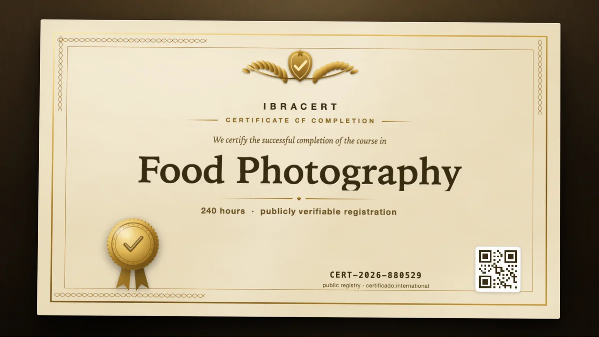 Cover of the Food Photography course