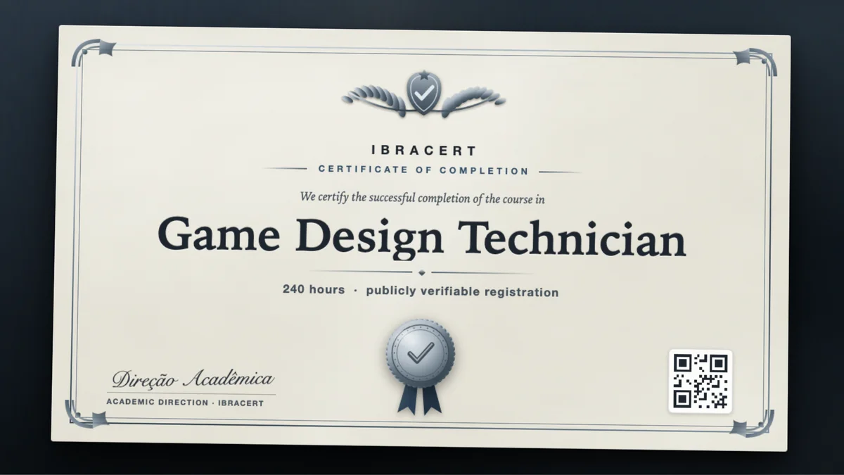 Cover of the Game Design Technician course