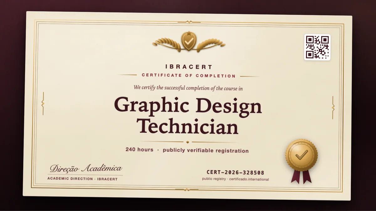 Cover of the Graphic Design Technician course