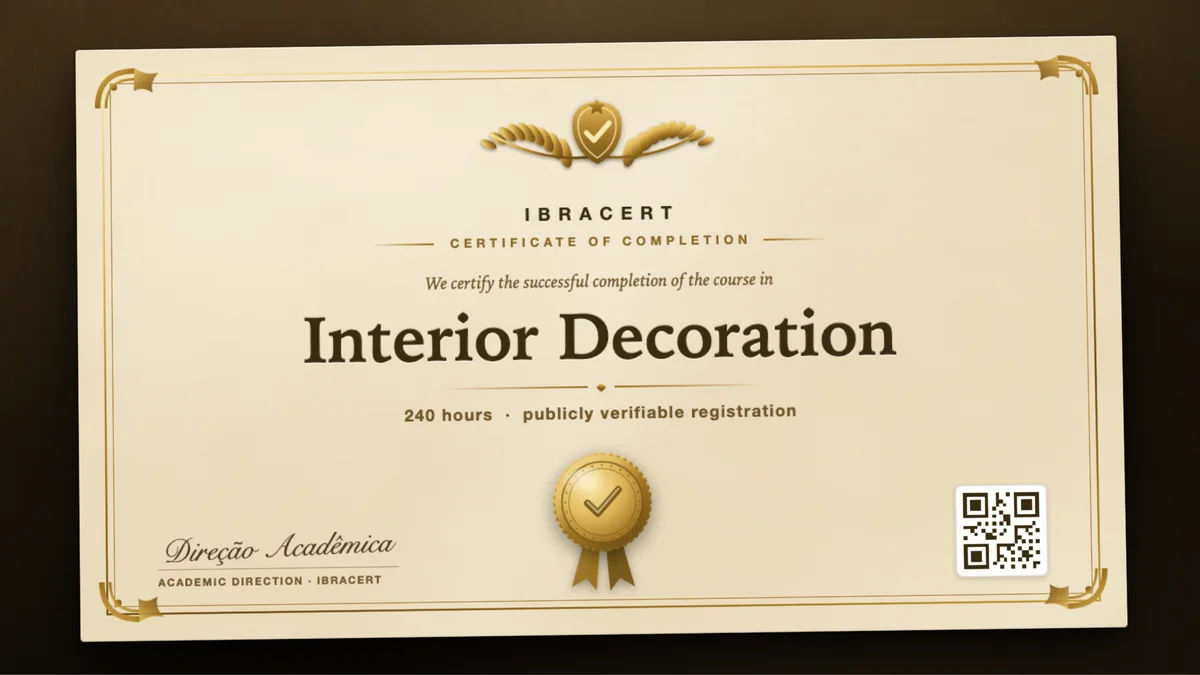 Cover of the Interior Decoration course