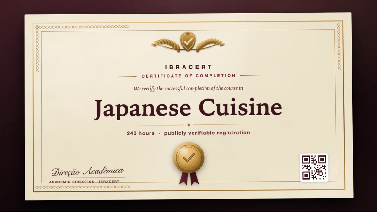 Cover of the Japanese Cuisine course