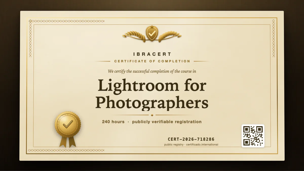 Cover of the Lightroom for Photographers course