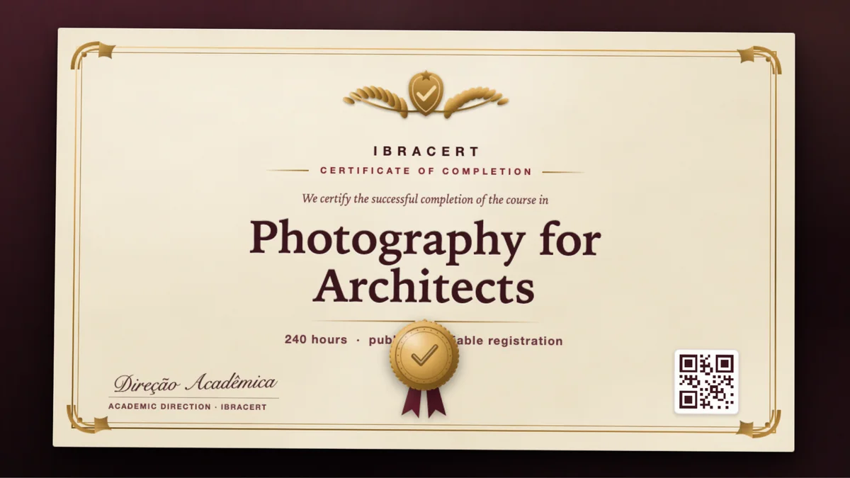 Cover of the Photography for Architects course