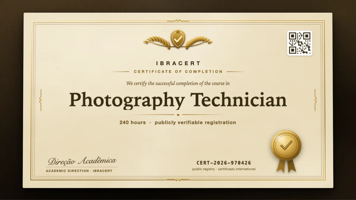 Cover of the Photography Technician course