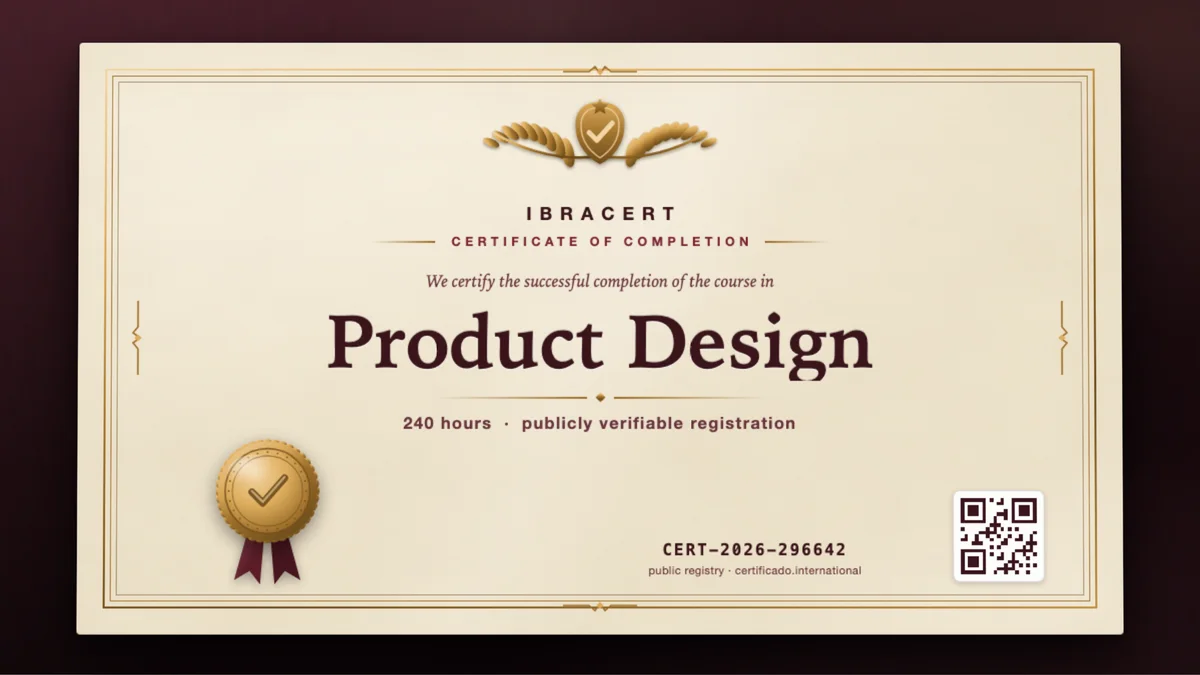 Cover of the Product Design course