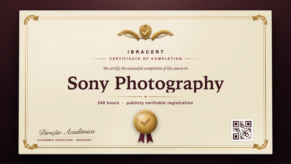 Cover of the Sony Photography course