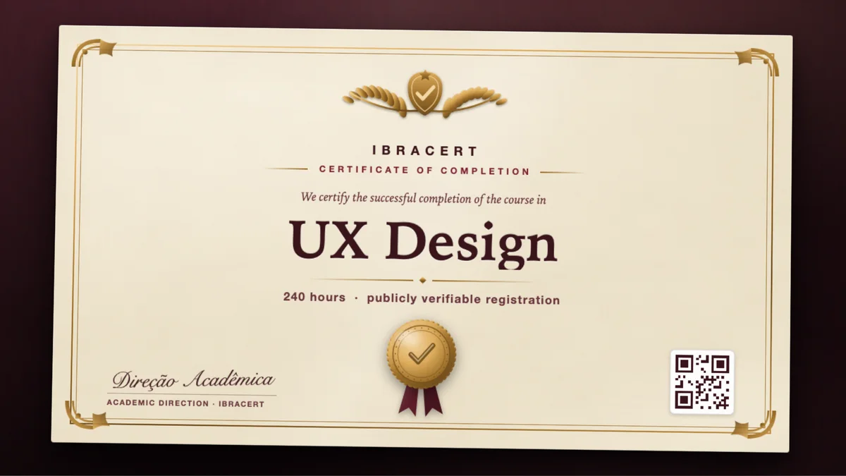 Cover of the UX Design course