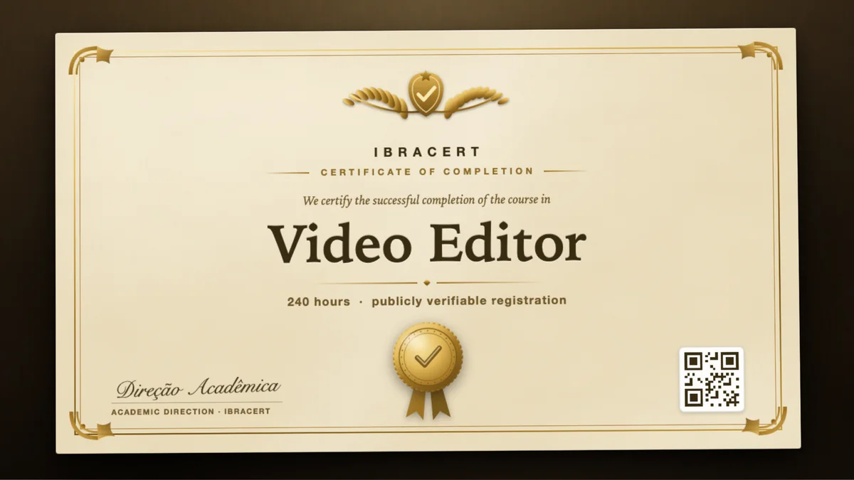 Cover of the Video Editor course