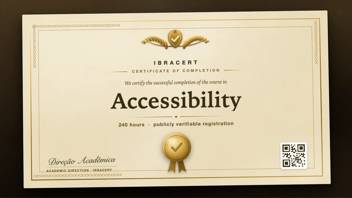 Cover of the Accessibility course
