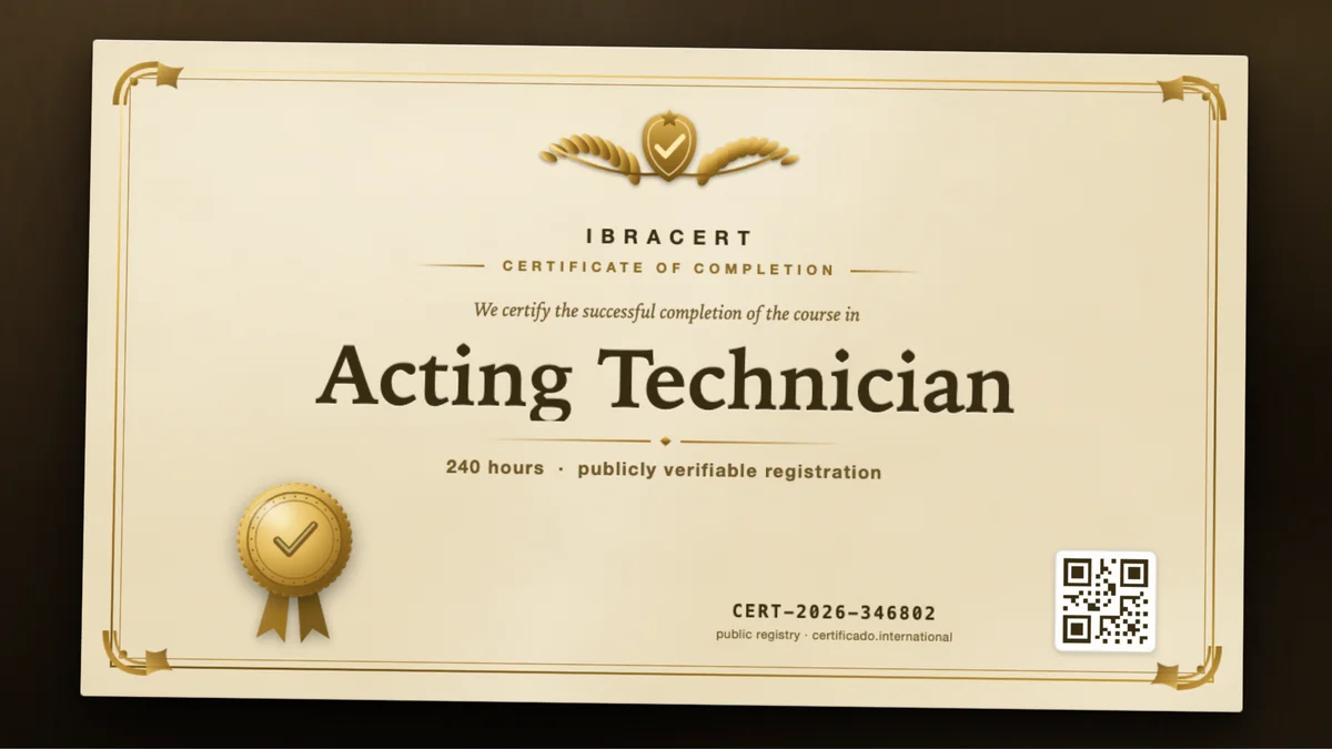 Cover of the Acting Technician course