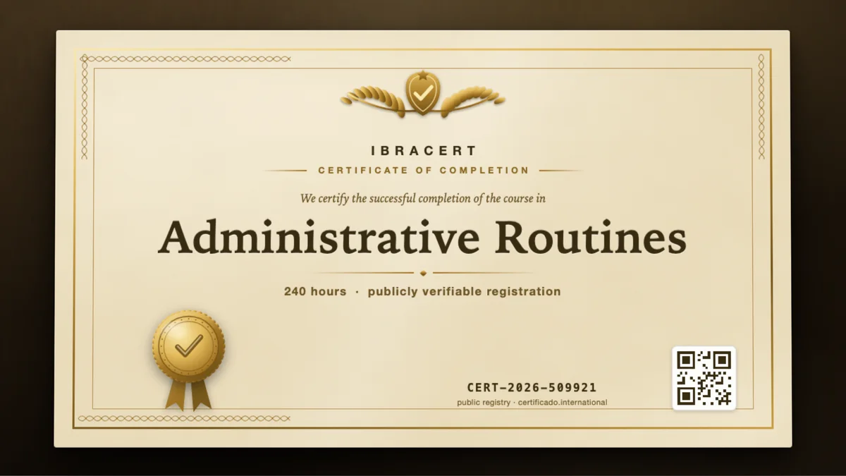 Cover of the Administrative Routines course