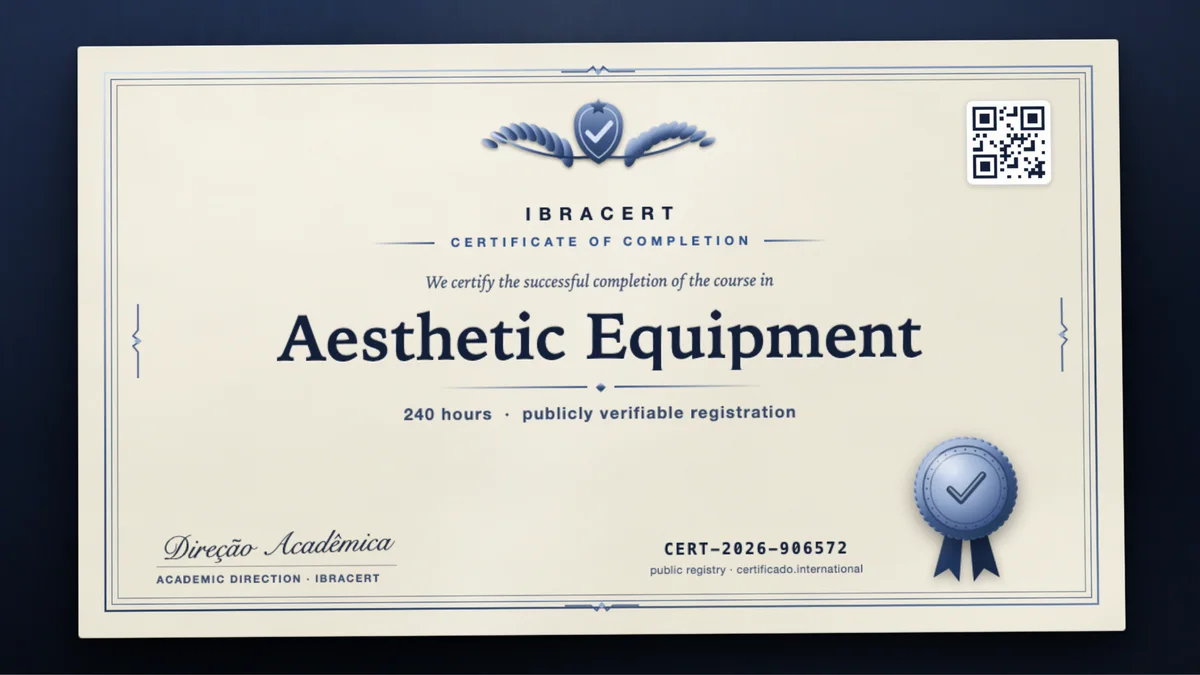 Cover of the Aesthetic Equipment course