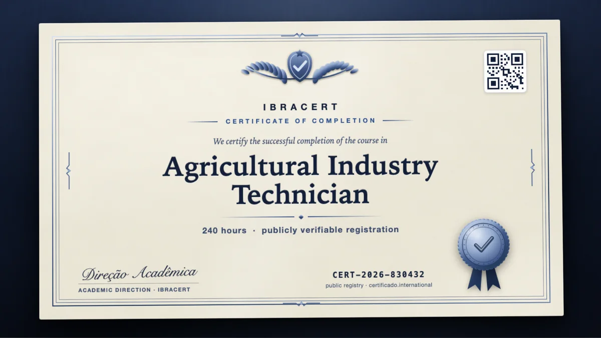 Cover of the Agricultural Industry Technician course