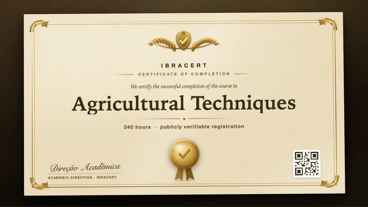 Cover of the Agricultural Techniques course