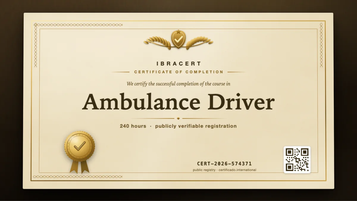 Cover of the Ambulance Driver course