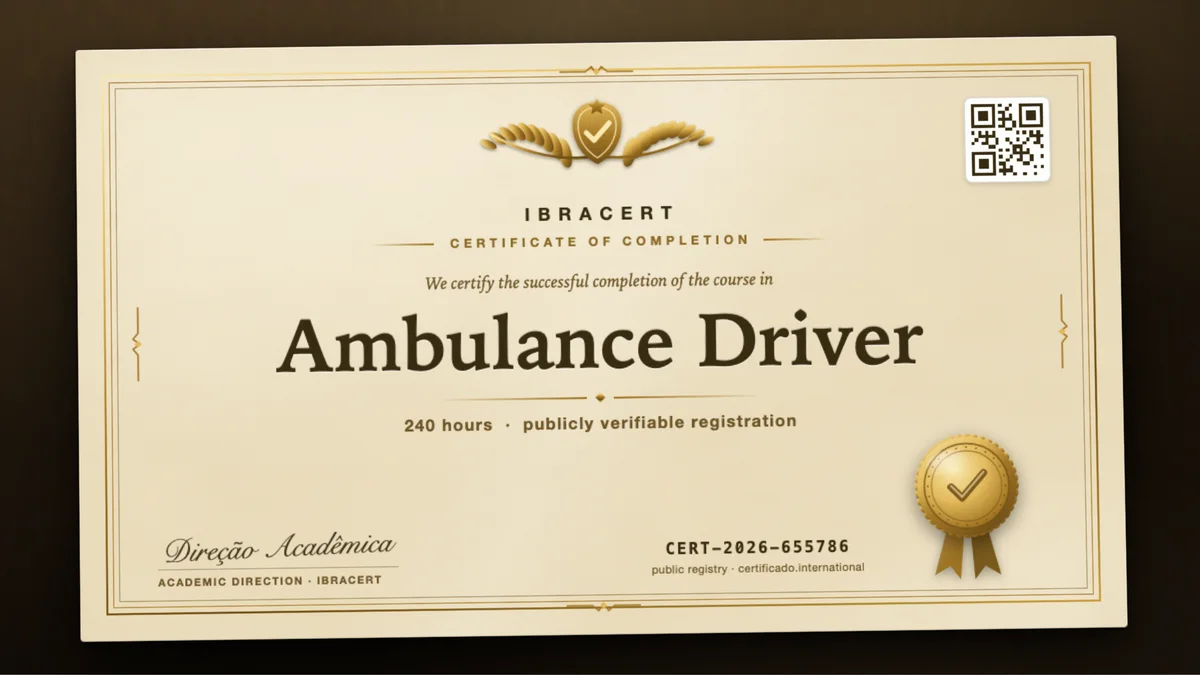 Cover of the Ambulance Driver course