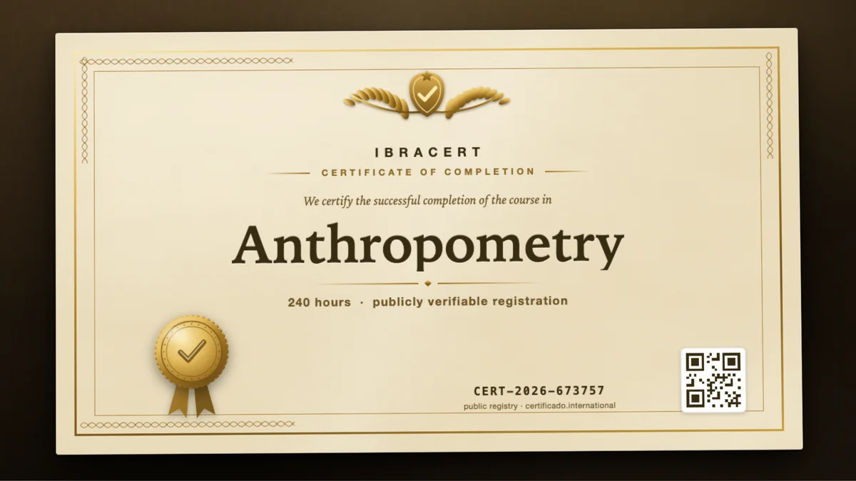 Cover of the Anthropometry course