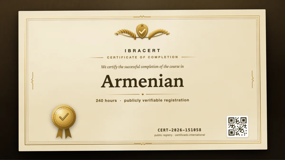 Cover of the Armenian course