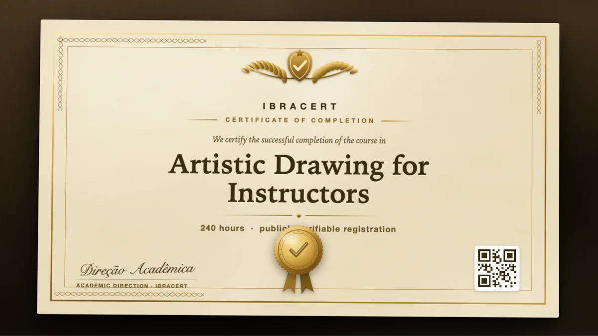 Cover of the Artistic Drawing for Instructors course