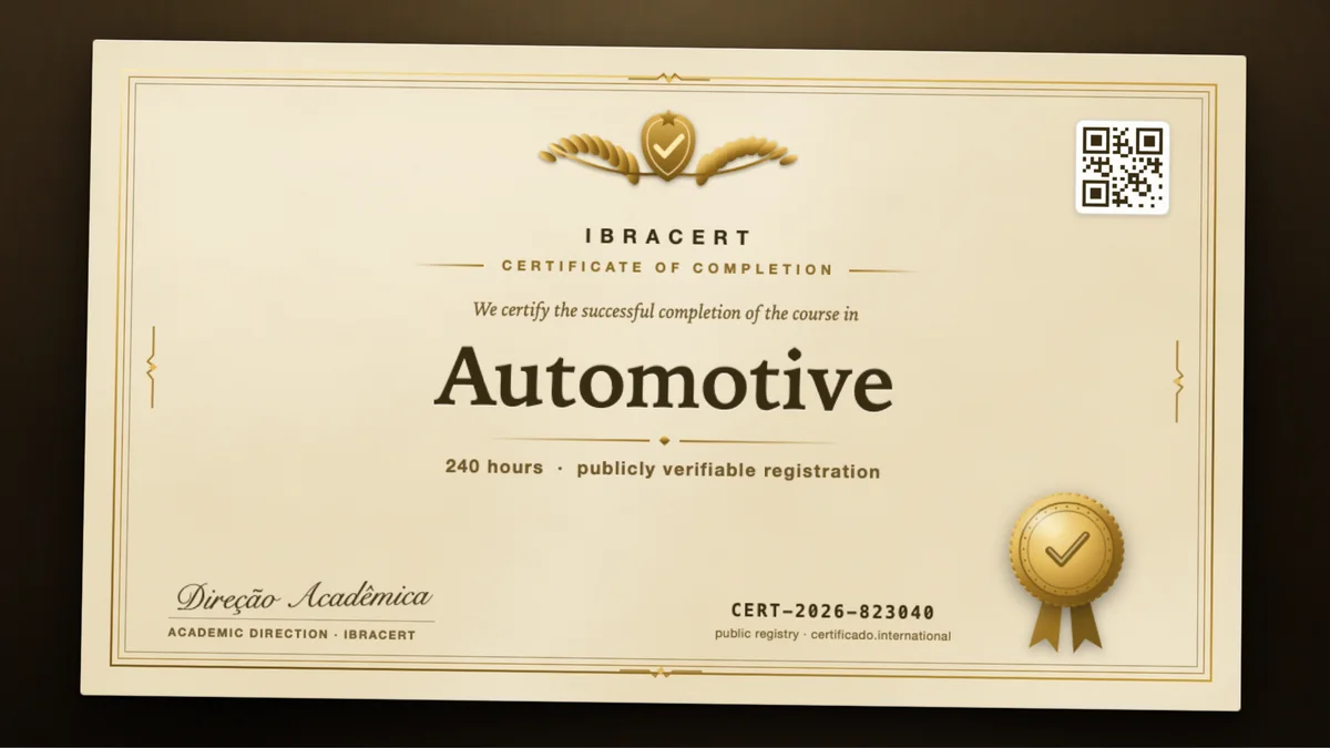 Cover of the Automotive course