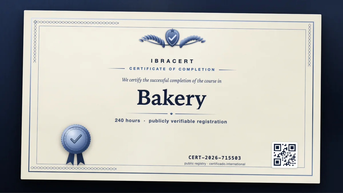 Cover of the Bakery course