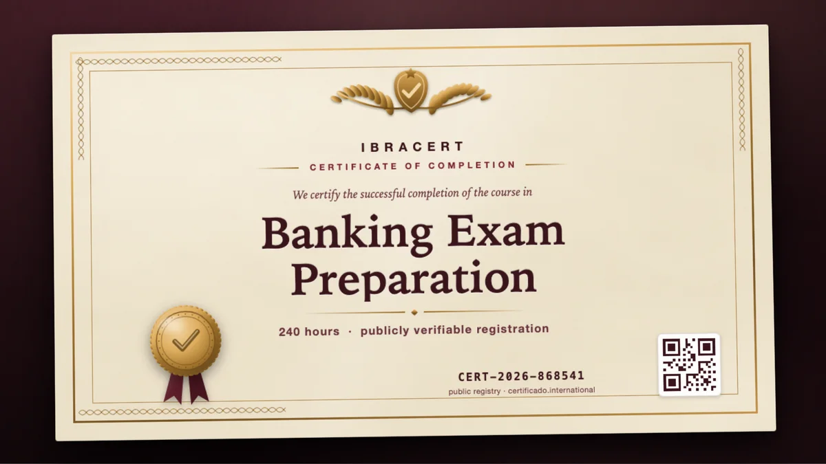 Cover of the Banking Exam Preparation course