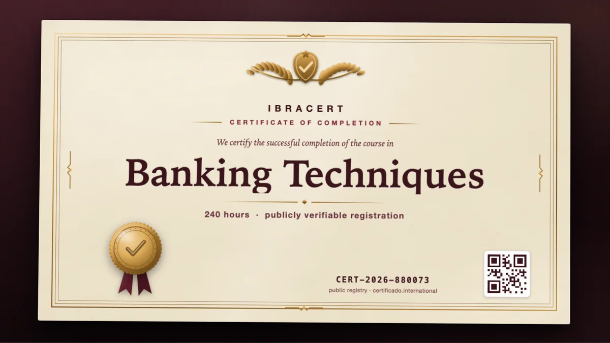 Cover of the Banking Techniques course