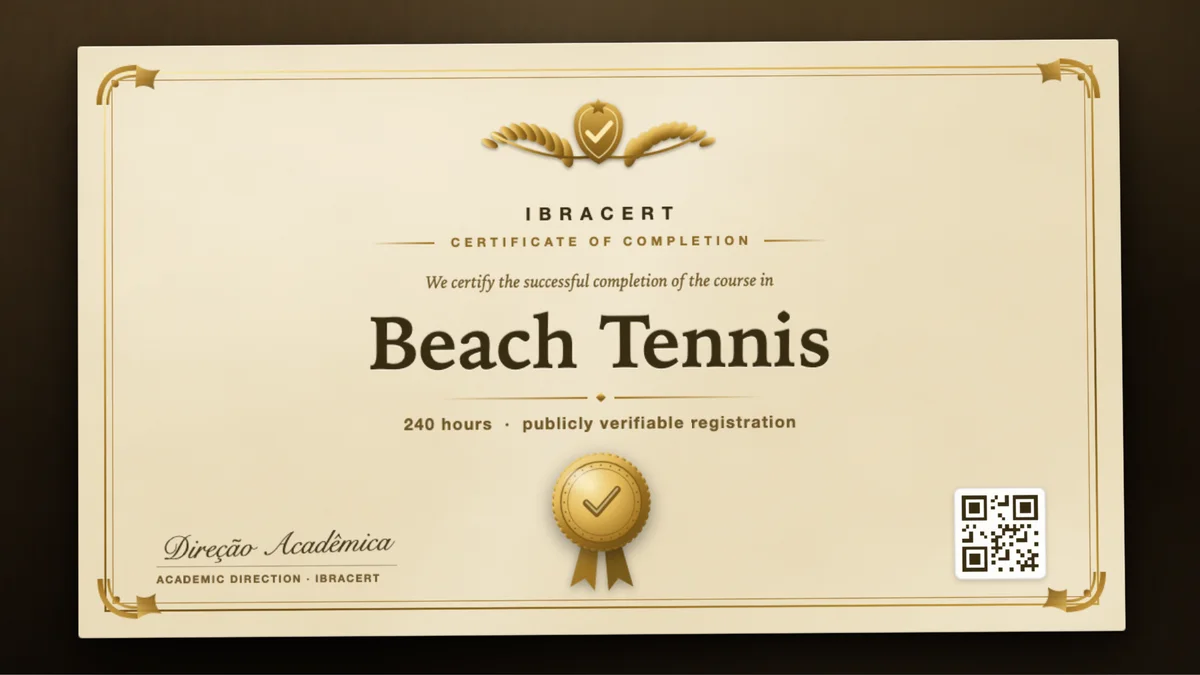 Cover of the Beach Tennis course