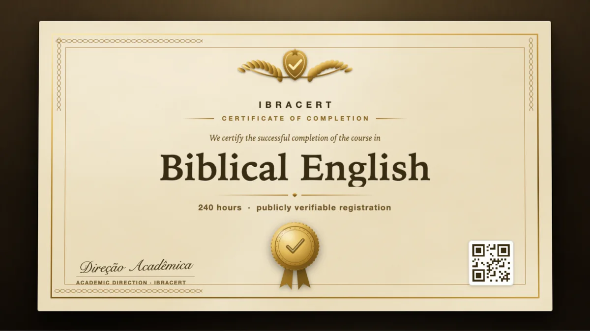 Cover of the Biblical English course